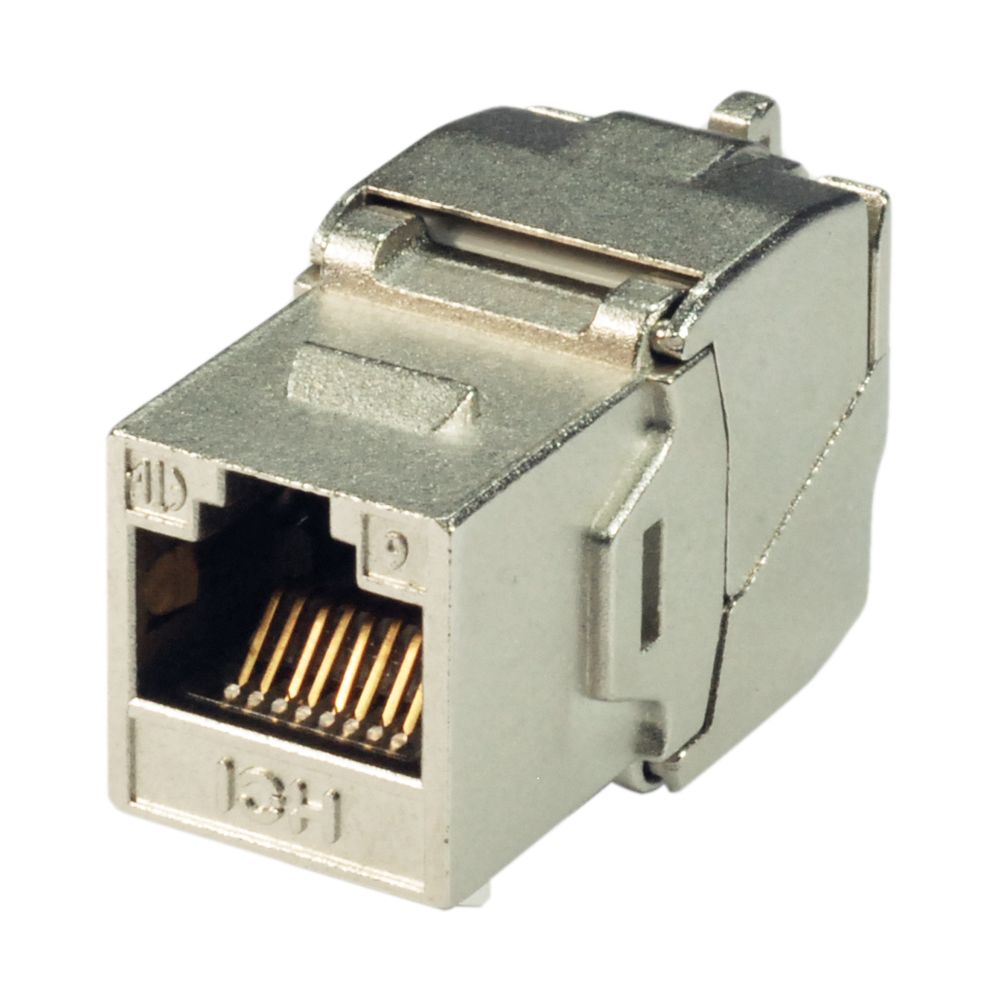 Cat 6 Component Level Die-cast 180° STP Punchdown Keystone Jack